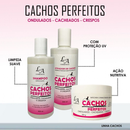 Kit Cachos Perfeitos Shampoo Condicionador e Máscara Hidratante Ativador de cachos 3x300g